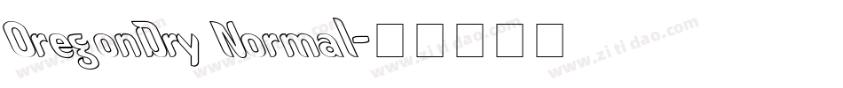 OregonDry Normal字体转换